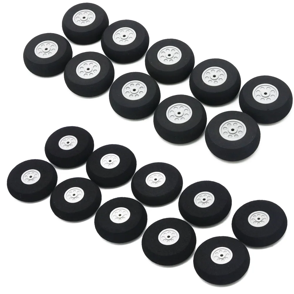 Sponge Tire,10pcs/lot Airplane Wheels 16mm/20mm/30mm/40mm/45mm/50mm/55mm/65mm/75mm Airplane Sponge Wheels Sponge Tire Car