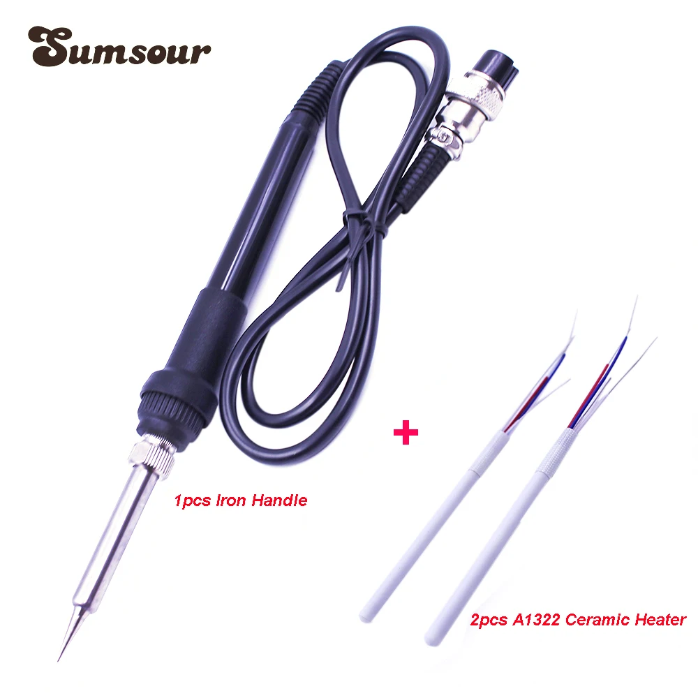 Original Saike Soldering Station 852D++ 909D 898D Universal Soldering Iron Handle With 2 Additional Heating Elements