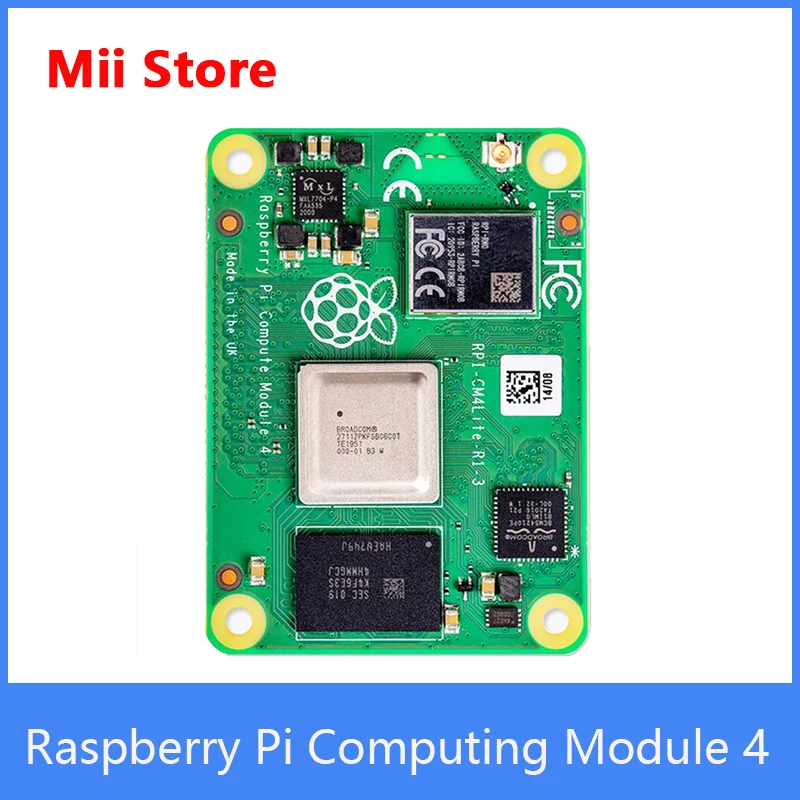 Raspberry pi cm4 módulo de computador 4, com 1gb ram lite/8g/16g emmc flash opcional suporte wi-fi/bluetooth novo painel cm4