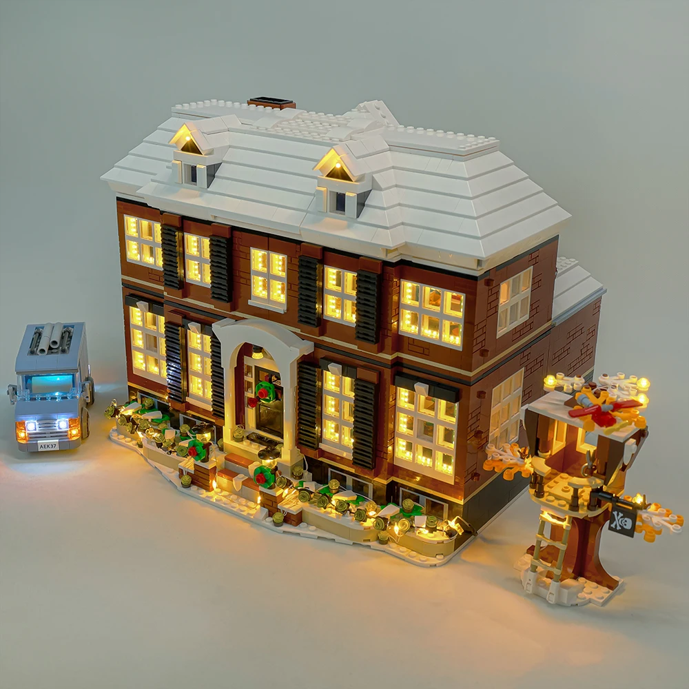 EASYLITE Christmas Version LED Light Set For 21330 Ideas Home Alone House Street View Blocks Bricks Gift DIY Toys No Model