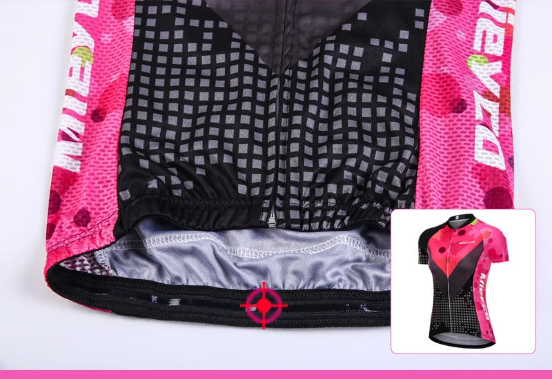 Mountain Bicycle pak voor vrouwen, Bike Team Outfit, MTB Cycling Jersey kleding, 5D Gel Pad Set, Zomer, Gratis verzending