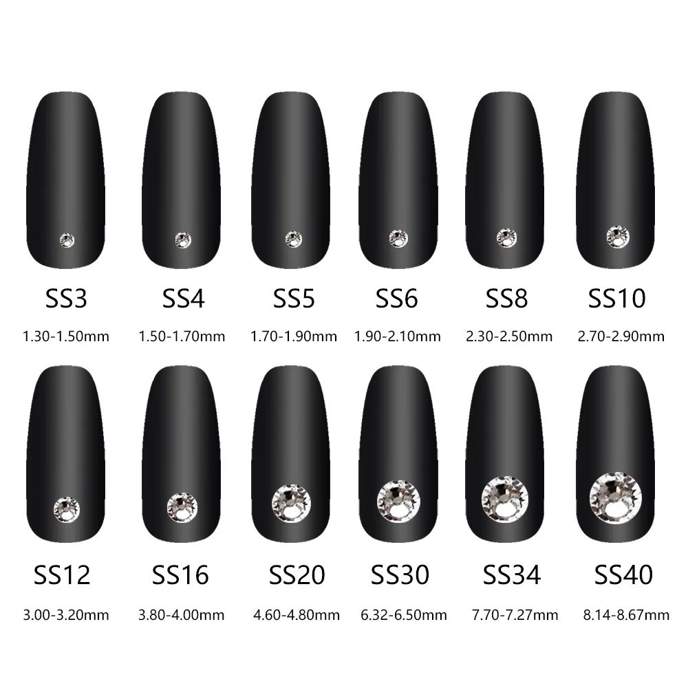 Dunkle siamrote Strasssteine, nicht Hotfix, flache Rückseite, Kleidungsstück, Diamanten, 3D-Glitzer, Nagelkunst, selbstklebende Kristalle für DIY-Basteldekoration – Detail 2