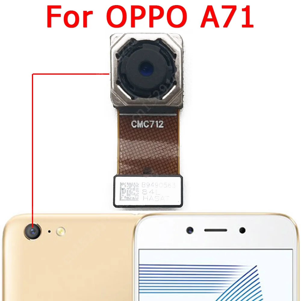 Front Big Back View Selfie Rear Facing Camera Module For OPPO A71 A72 A73 A74 Replacement Repair Spare Parts Flex Cable