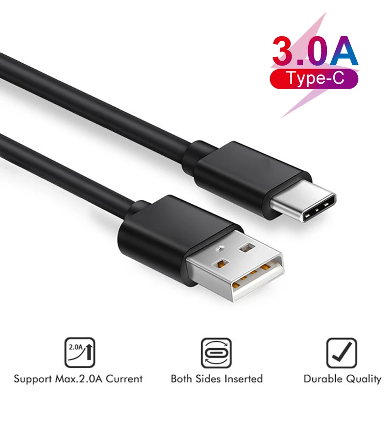 Original Fast Charging Cable For Xiaomi 10 9 Redmi Note 7 8 Pro Pocophone F1 USB Type C Data Sync Cable Huawei P40 P20 P30 Pro