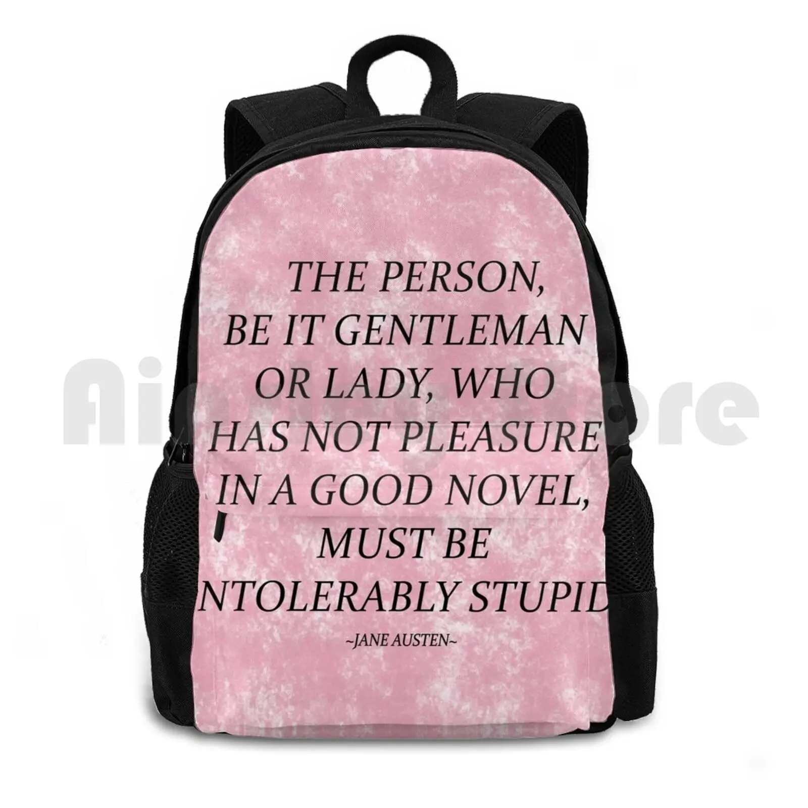 

Austen Outdoor Hiking Backpack Riding Climbing Sports Bag Jane Austen Classics Novels Books Reader Bookworm Reading Book Lover