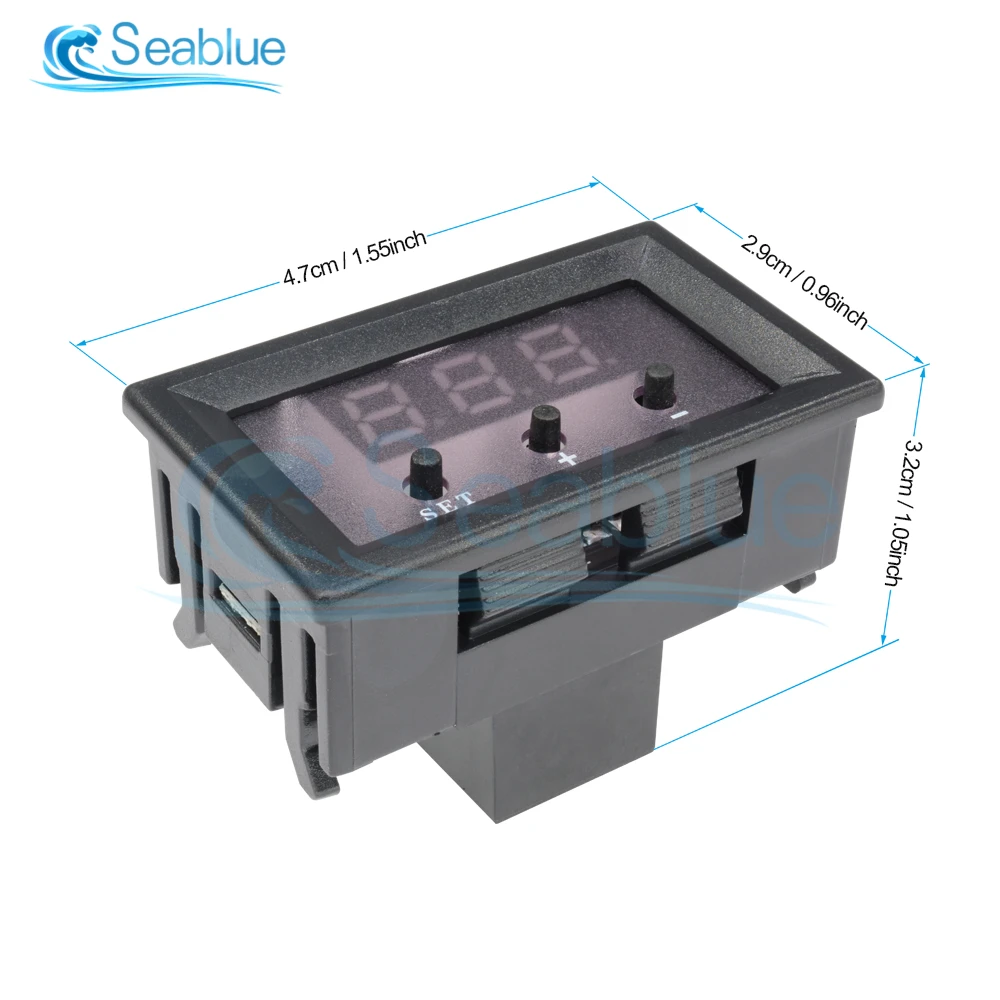 W1209 DC 12V LED Digital Thermostat Thermometer Temperature Controller Regulator Switch With Thermal NTC Sensor Probe