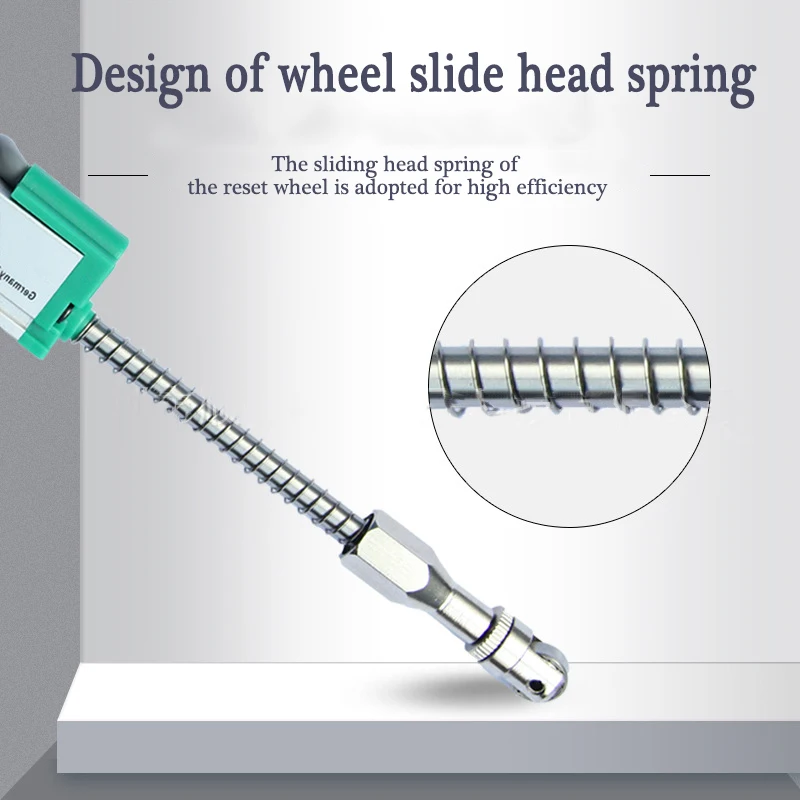 Linear Displacement Sensor Electronic Ruler Automatic Reset KTR Type 10-100mm Miniature Spring Transducer Scale Milling Lathe