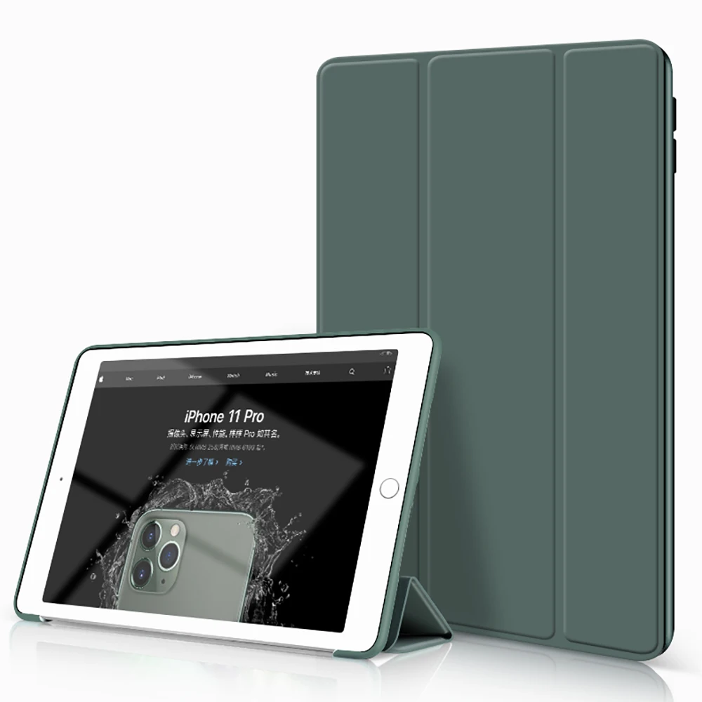 Caso Tablet para iPad Mini 7th 10.2 5 5 2019 Nova Capa para ipad/6th 9.7 3 AR 10.5 polegadas Funda Suave Silicone Tampa Inteligente com Wake