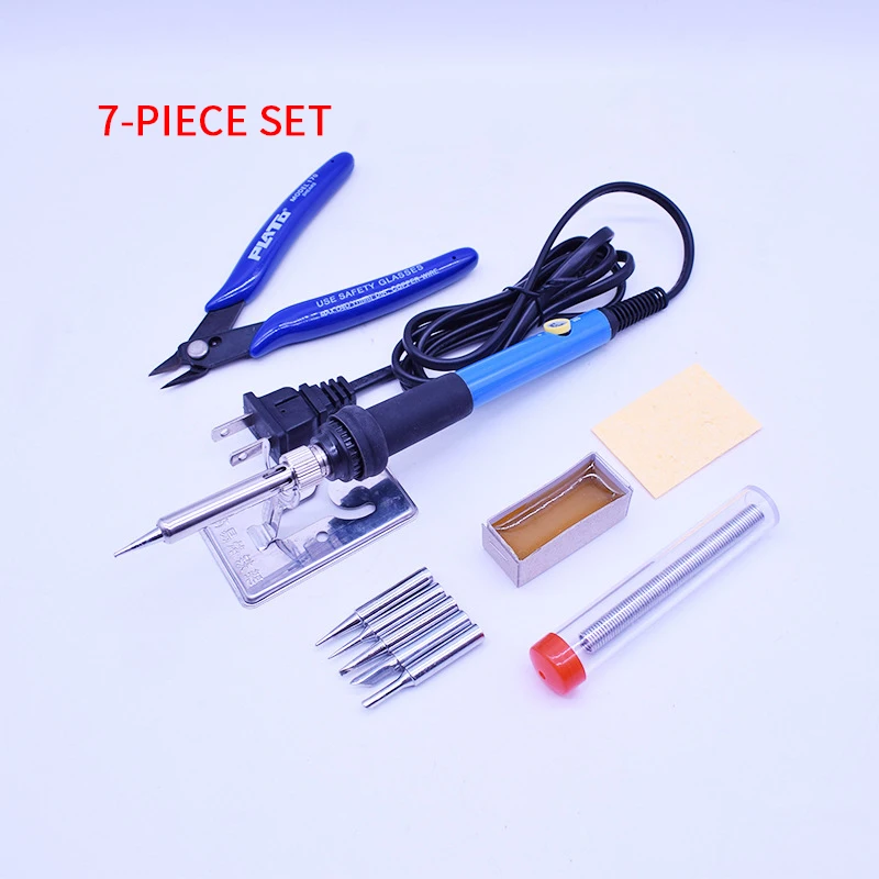 Kit de ferramentas para soldagem de ferro elétrico, pontas de aquecimento, temperatura constante, 220v, 110v, 60w