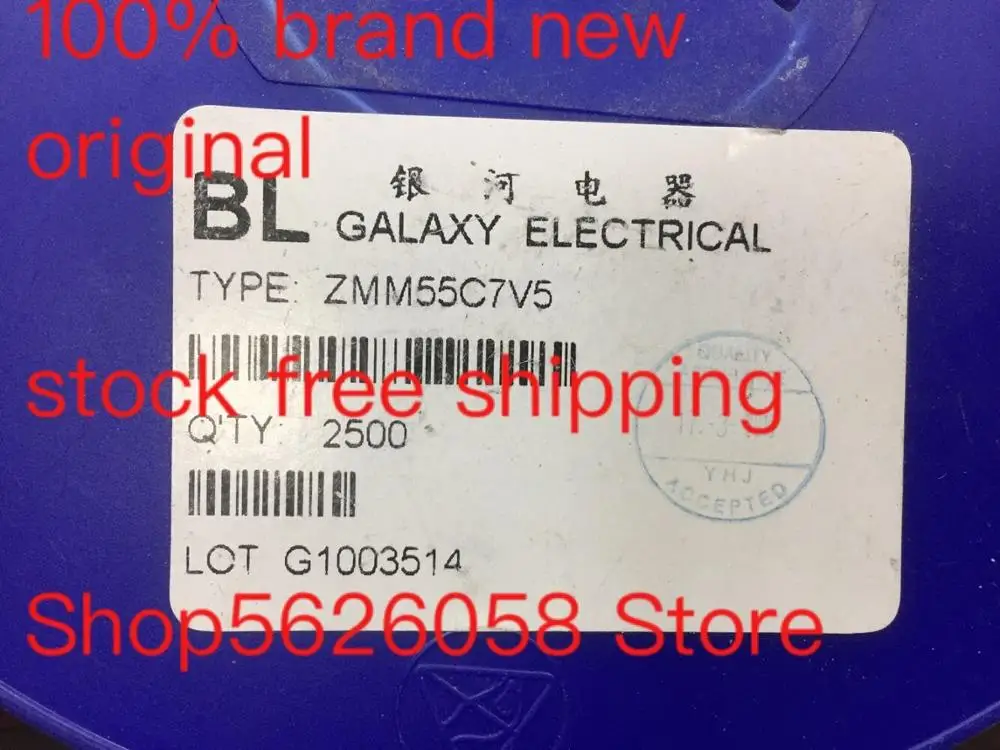 ZMM55C7V5 LL34 100% new original freeshipping 50PCS/LOT STOCK