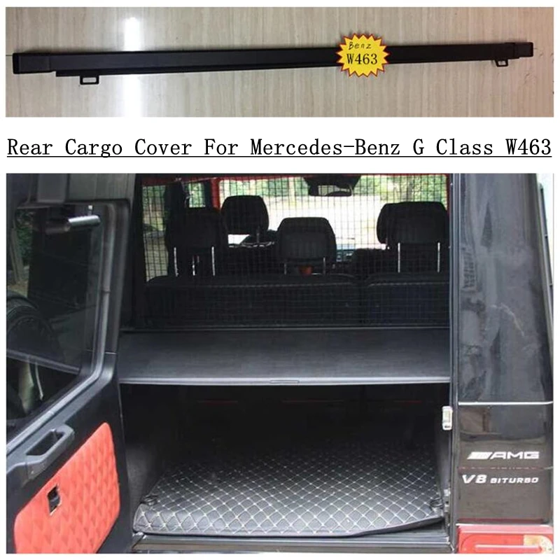 For Mercedes-Benz G W463 G55 G63 G65 G350 G400 G500 G550 Rear Cargo Cover Partition Curtain Screen Shade Trunk Security Shield