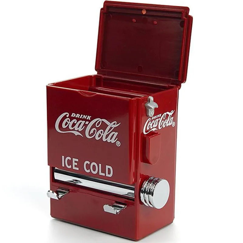 Retro Cola Automatic Toothpick Holder Pocket Small Toothpick Storage Box Dispenser Secret Stash Kitchen Accessories Home Decor