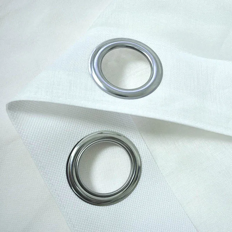 Silvery Metal Rings For Curtain Header Ring Top Hanging Curtain Wholesale Cheap Metal Eyelets Grommet Top Curtains Accessories