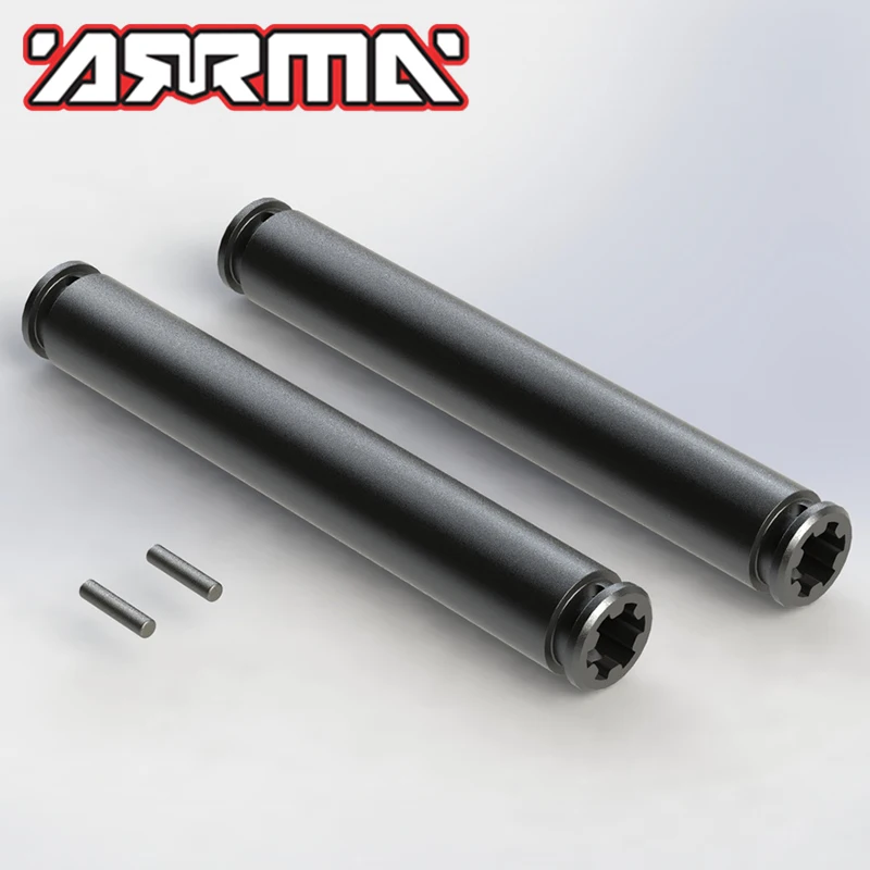 Original ARRMA AR310747 SLIDER DRIVESHAFT 80MM (GUN METAL) (2PCS) #AR310747 for BIGROCK FAZON NERO