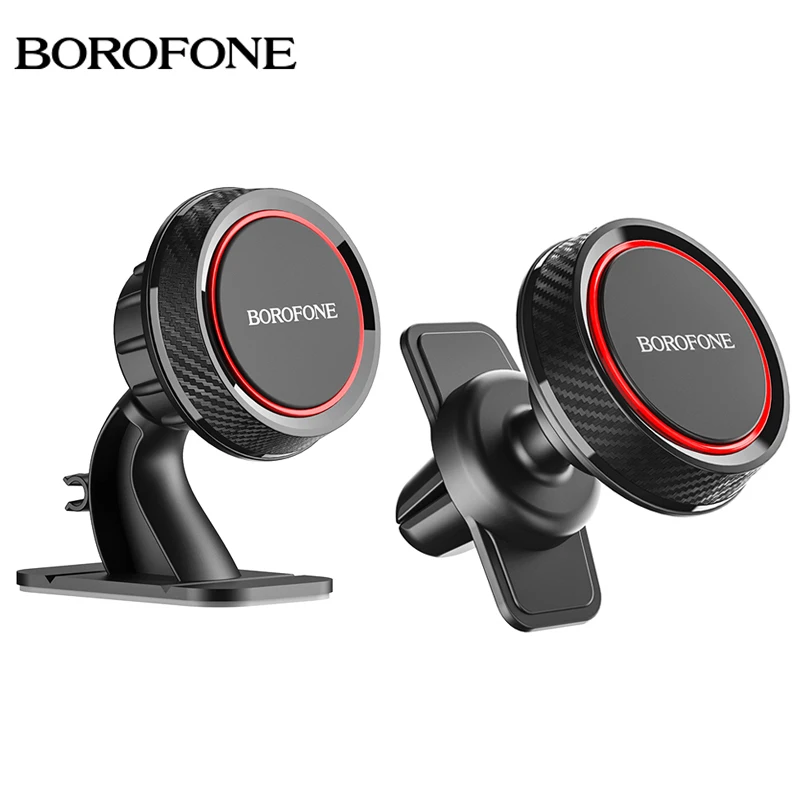 Borofone Universal Magnetic Car Phone Holder For iPhone 12 11 Pro Max Air Vent Mount Phone GPS Bracket For Samsung S20 S21 A51