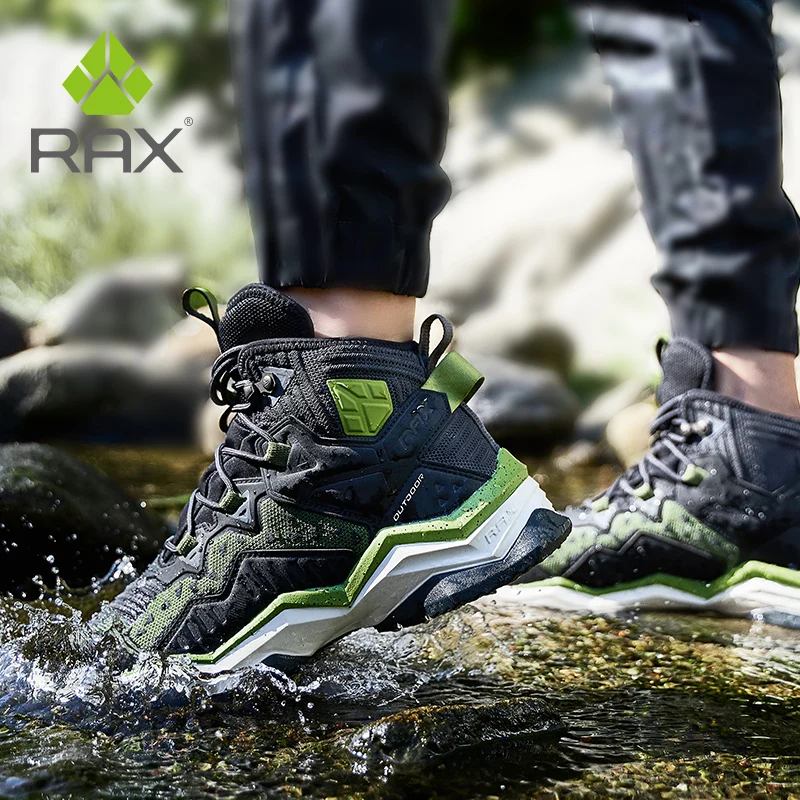 RAX Men Hiking Shoes Winter Waterproof Outdoor Sneakers Women Trekking shoes Trail Camping Climbing Hunting Boots Breathable