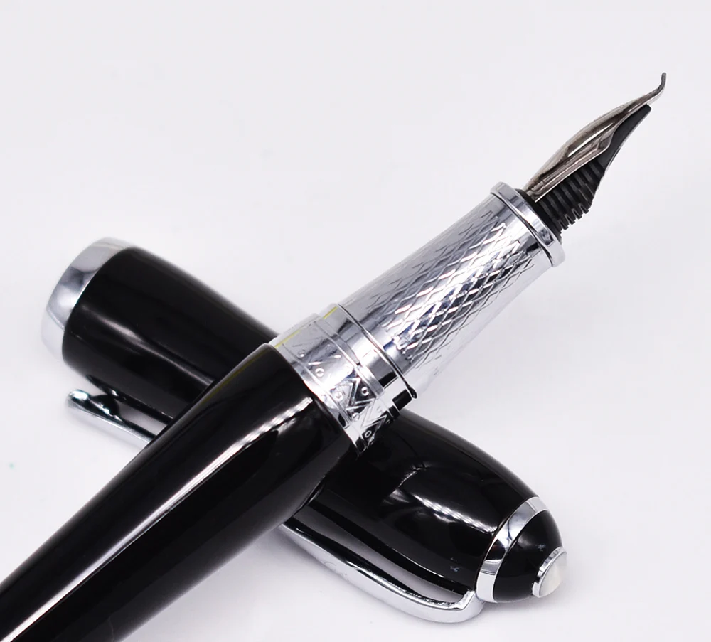 Duke Elegante Kalligraphie Brunnen Stift Klassischen Gebogen Nib Schreiben Geschenk Stift, Schwarz Farbe Business Office Home Liefert