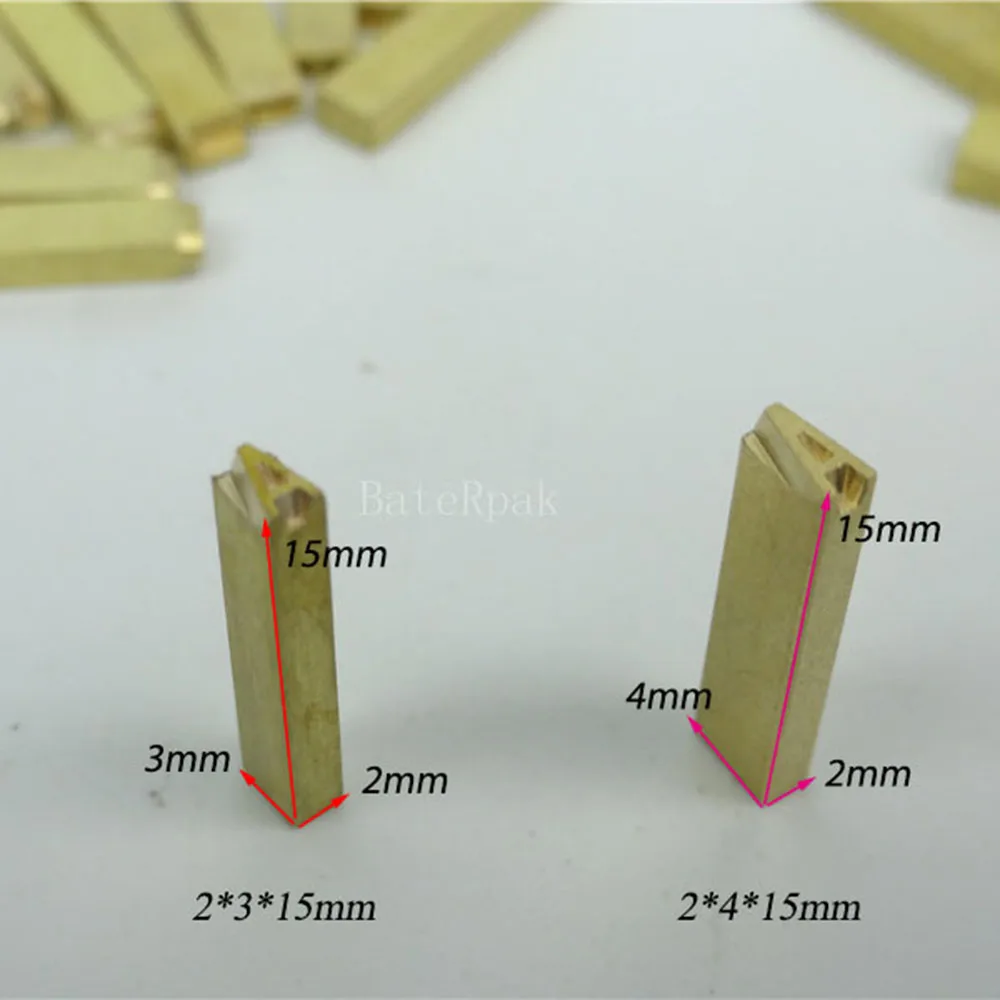 RCIDOS 2x3/4x15mm Coding Machine Letters/Brass Flexible Hot Foil Russia Letters,Alphabet Customization Font,DY-8 Characters Mold