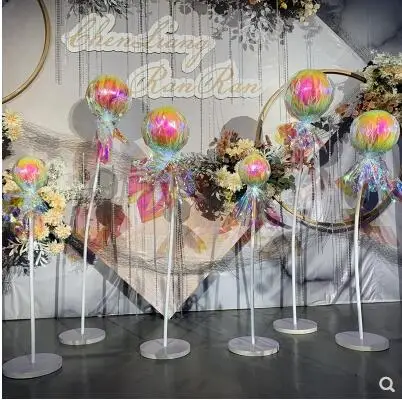 Wedding props lollipop guide PVC bendable color film candy ornaments wedding decoration T stage scene layout