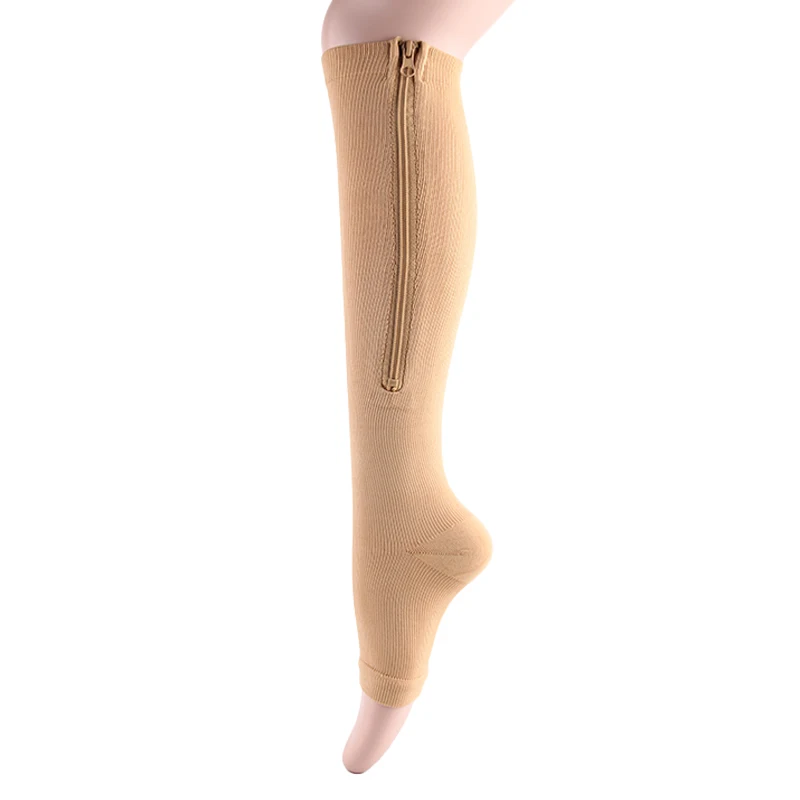 2021 New Compression Stockings For Men and Women Nylon Solid Color Socks Patchwork Simple Nursing Speed Up Blood Circulation