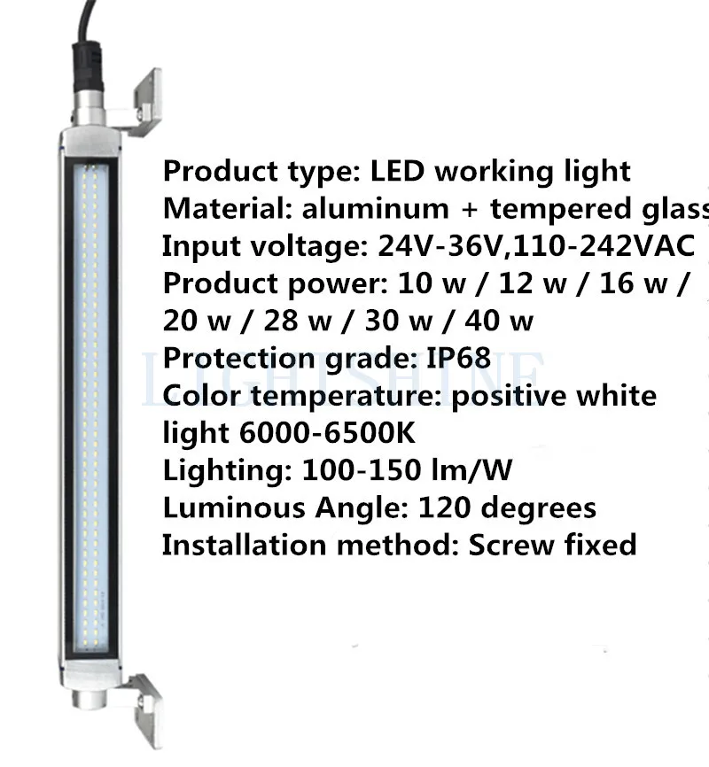 Imagem -05 - Lâmpada de Máquina de Trabalho Tridimensional à Prova d Água à Prova de Explosão à Prova de Poeira Ip68 Cnc Centro de Usinagem Lâmpada de Trabalho em Torno