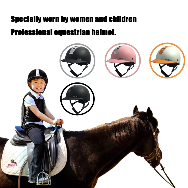 Horse Equestrian Helmet Adjustable Boys Safety Breathable Horses Helmet Professional Riding Equestrian Body Protector Sport Cap