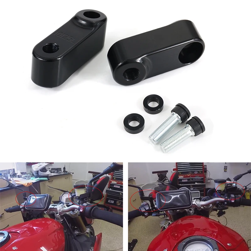 

Fit for KAWASAKI ER6N KLR 650 Vulcan S Versys 650 Z125 Z300 Z400 Z650 Z800 Z900 Z1000 M10x1.25 Mirrors Riser Extension Adapter