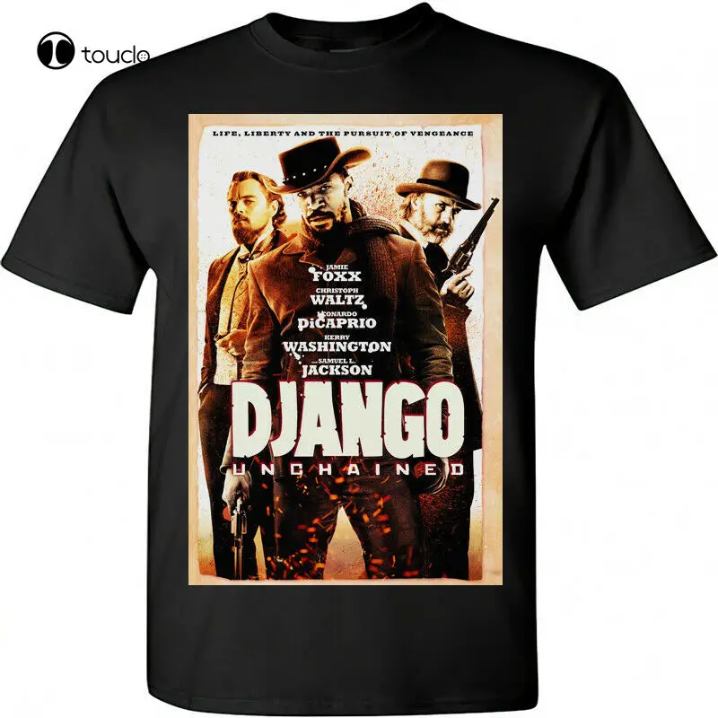 New Django Unchained Movie Poster M T-Shirt Quentin Tarantino Jamie Foxx Leo