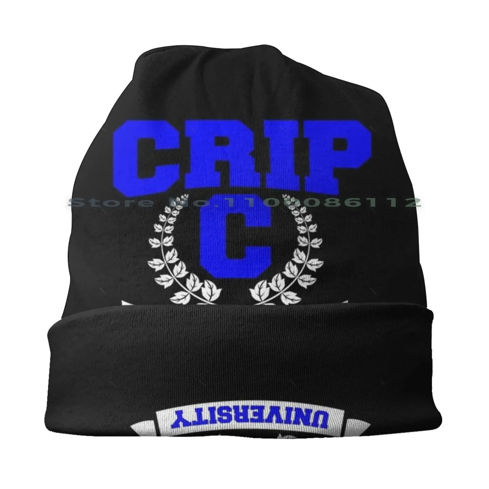 Crip University Beanies Knit Hat Crips Cuz Gangster Gangsta Black Lives Matter Thug Life Young Thug African American Black