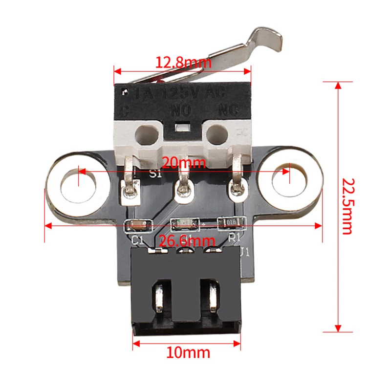 3D Printer Mechanical End Stop Limit Switch Optical Endstop 3D Printer Parts Optical Switch Sensor Photoelectric Light Control