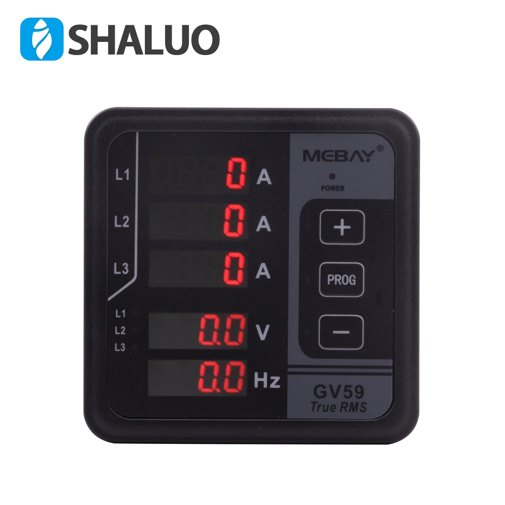 Mebay Updated Engine Multi function Digital Meter GV58VS GV59 Generator Multifunctional Digital Meter With Protection Function