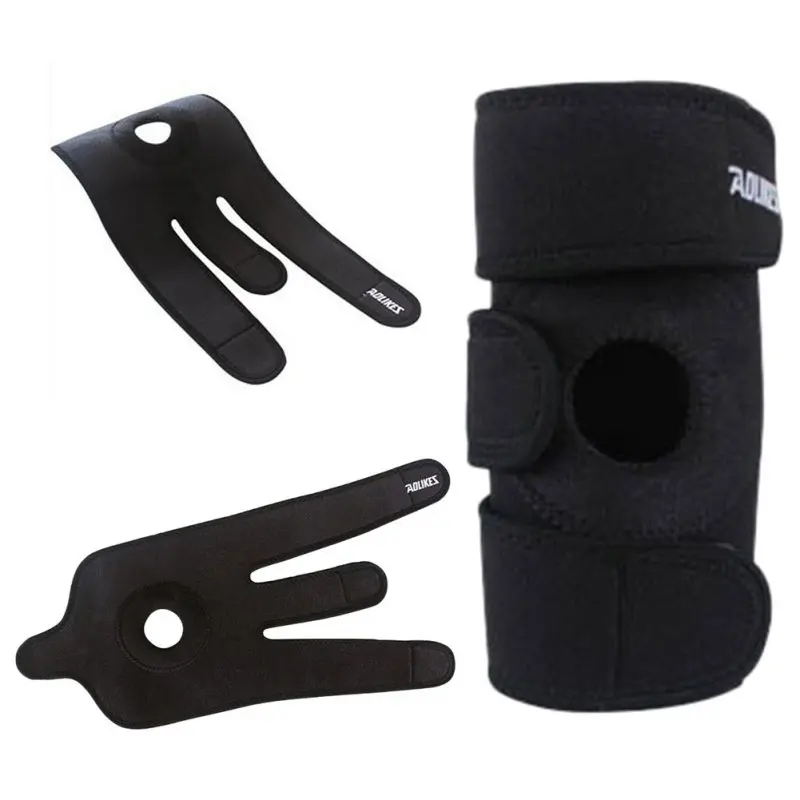 1PC Knee Joint Brace Support Adjustable Breathable Knee Stabilizer Kneepad Strap Protector Orthopedic Arthritic Guard