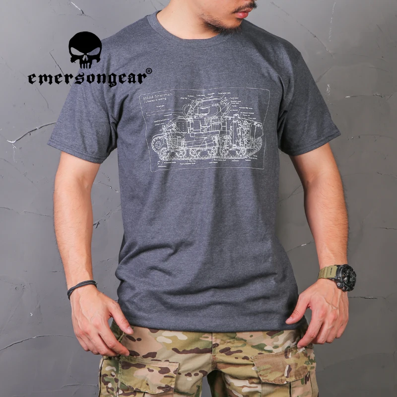 Emersongear tático moda casual camisa esporte masculino camiseta casa cultura ao ar livre tshirt esportes diários