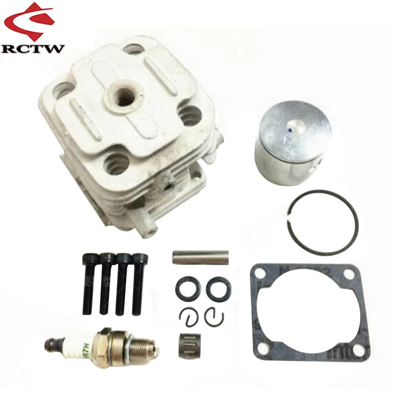 

26cc Cylinder Head Piston Kit for 26cc Engine Zenoah CY for 1/5 Hpi Rofun Baha Km Rovan Baja 5b 5t 5sc Losi 5ive-T Toys Parts