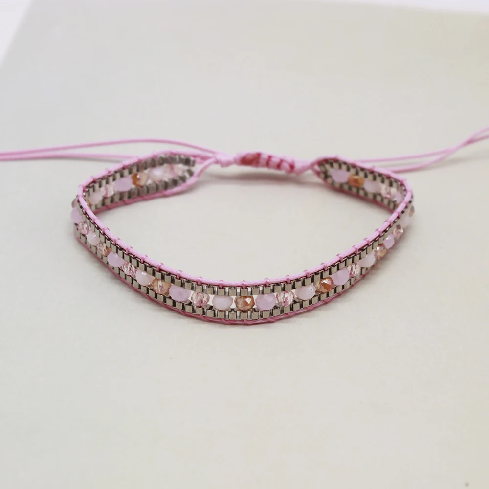 

TOTABC Crystal or women Handmades Lucky Rope Charm Bracegles Dropshiping