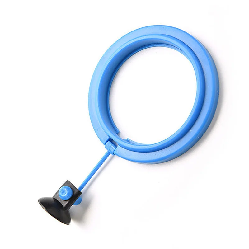 Fish Feeding Ring Aquarium Safe Floating Food Feeder for Goldfish Round Shape Suspensible Circles with Suction Cups