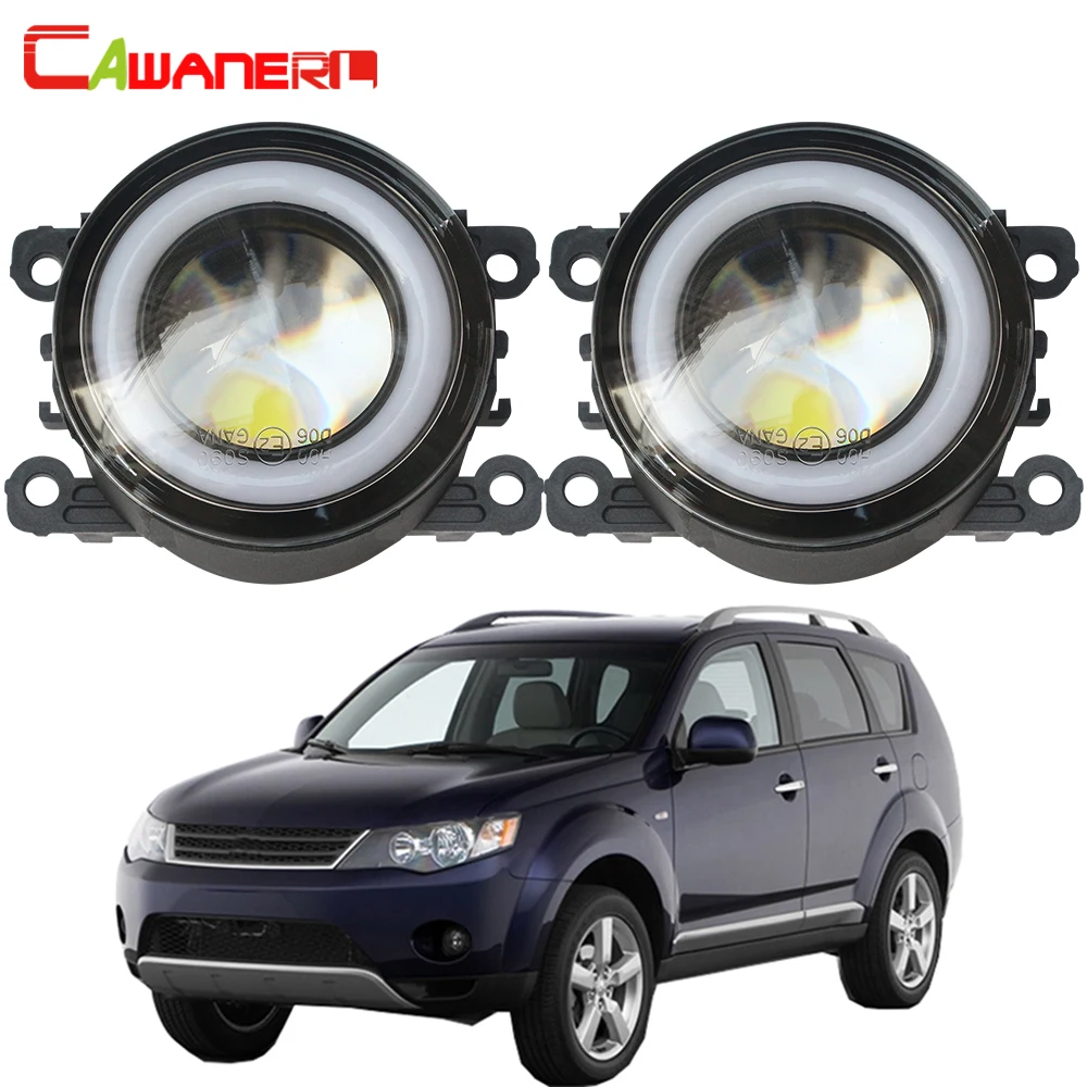 

Cawanerl 2 X Автомобильные 30 Вт светодиодные противотуманные фары COB Angel Eye DRL дневные ходовые огни 3000LM для Mitsubishi Outlander 2/II CW_W 2006-2012