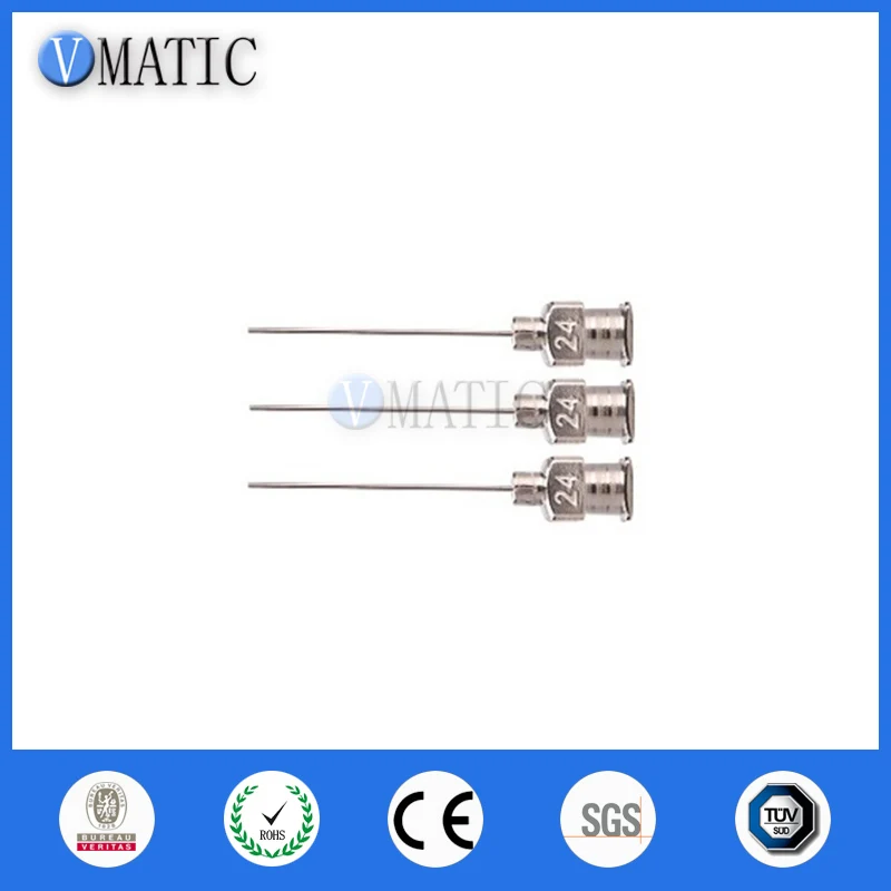 Hoge Kwaliteit 12Pcs 1 Inch Tip Lengte 24G Blunt Rvs Doseernaald Tip