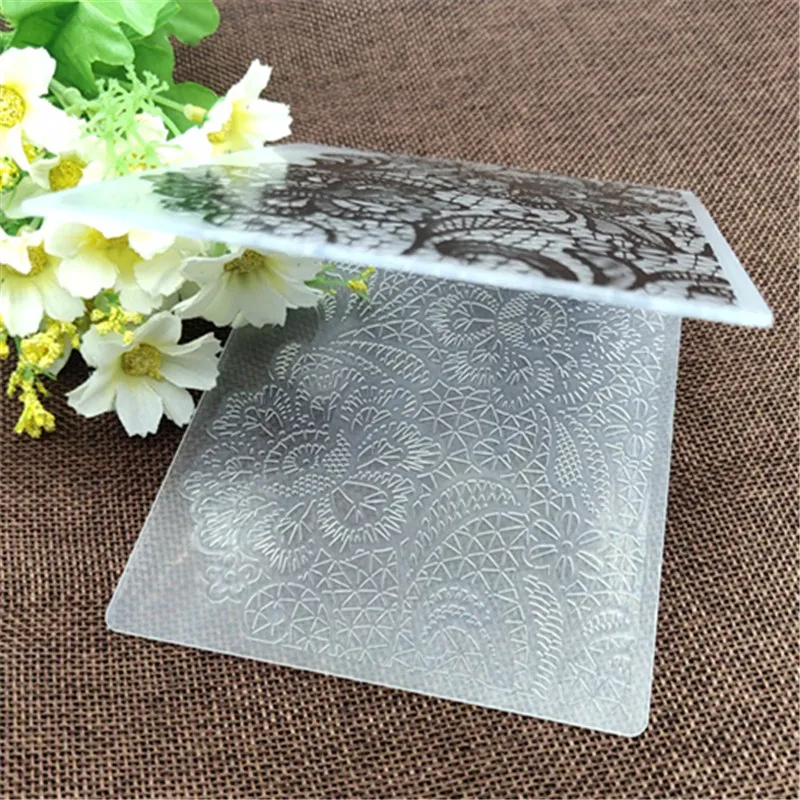 Flowers print DIY Plastic Embossing Folders for DIY Scrapbooking Paper Craft/Card Making Decoration Supplies