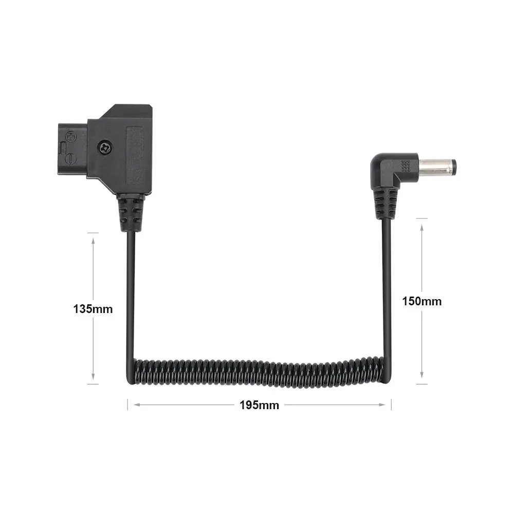 CAMVATE D-Tap To DC Barrel Power Cable For Blackmagic Camera Accessory with 2.5mm Port For  Power Source