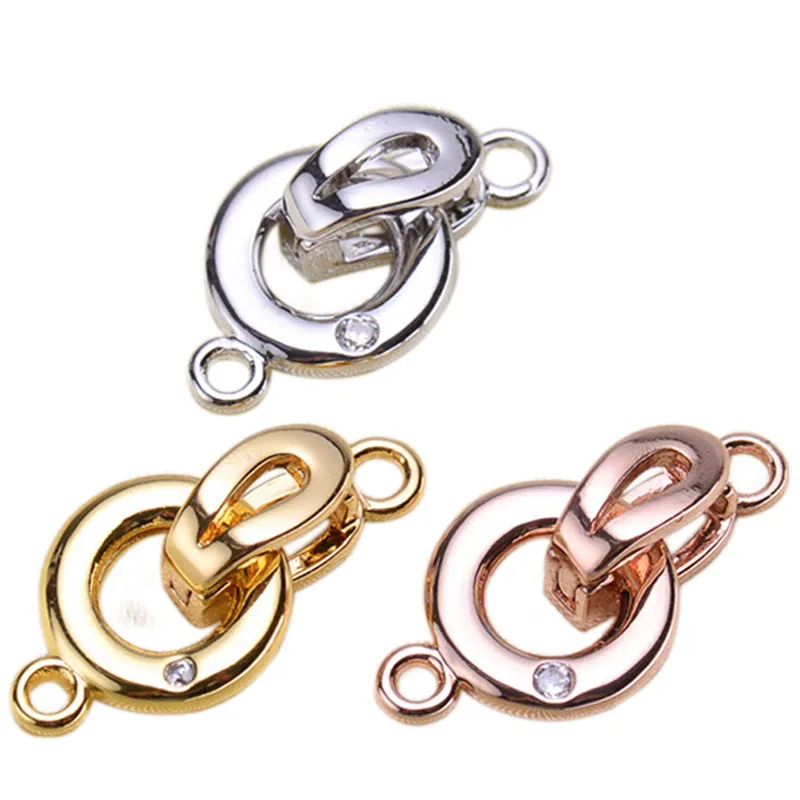 Jewelry Making DIY Golden/Silvery Connector Clasps Findings Women Fashion Beads Pearls Bracelets Metal Clasps Accessories YLPJ