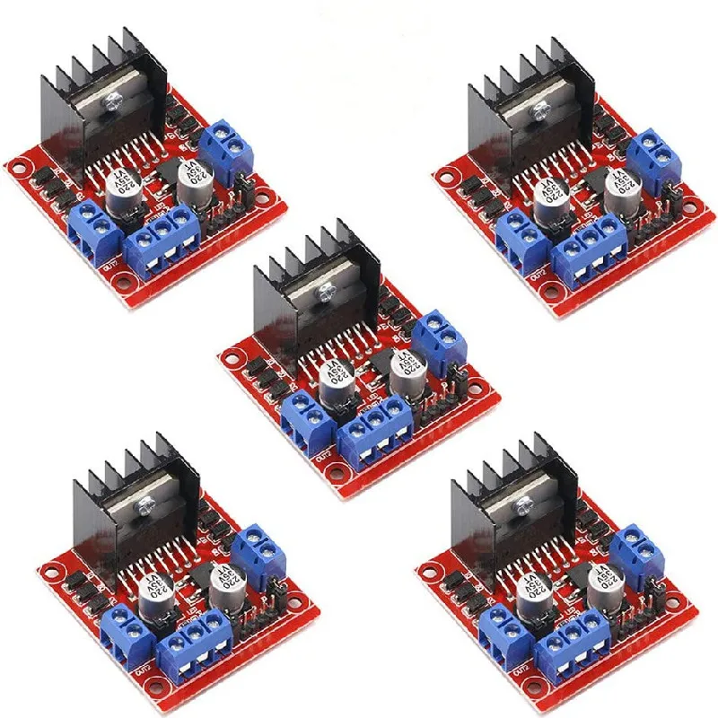 

5pcs/lot L298N Motor Drive Controller Board Stepper Motor Control and Drives Module for Arduino Smart Car Power MEGA Mega2560