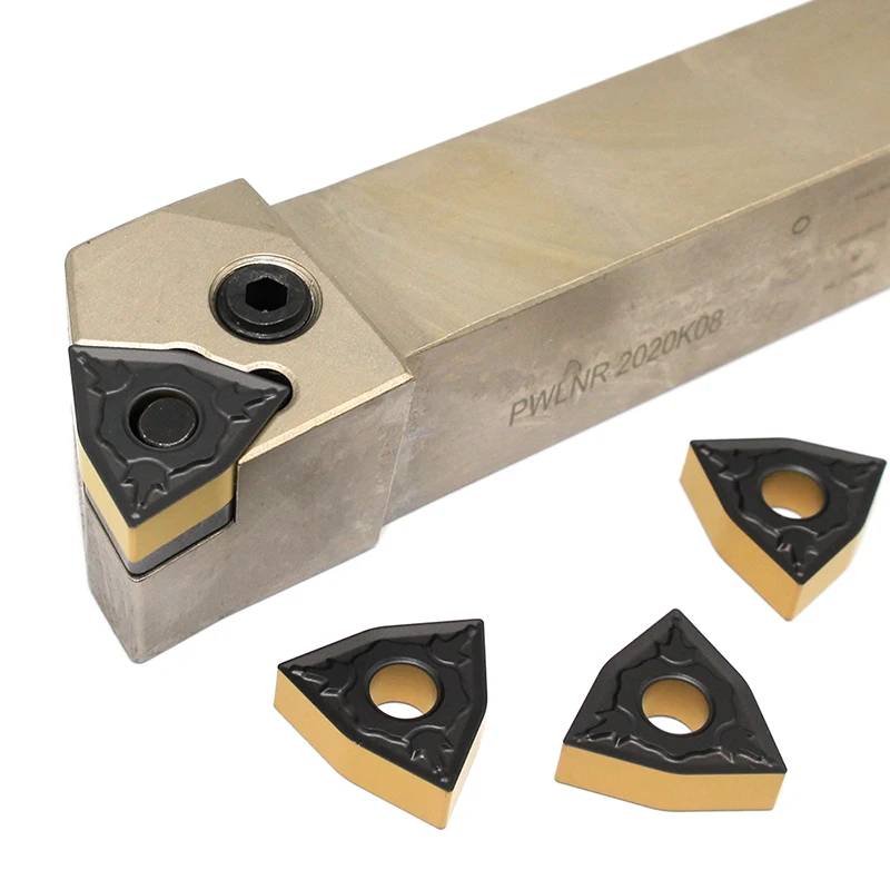 1PC PWLNR PWLNL 1616H08 2020K08 2525M08 External Turning Tool + 10PCS WNMG080408 PM PC4225 Inserts CNC Lathe Tools Set For Steel