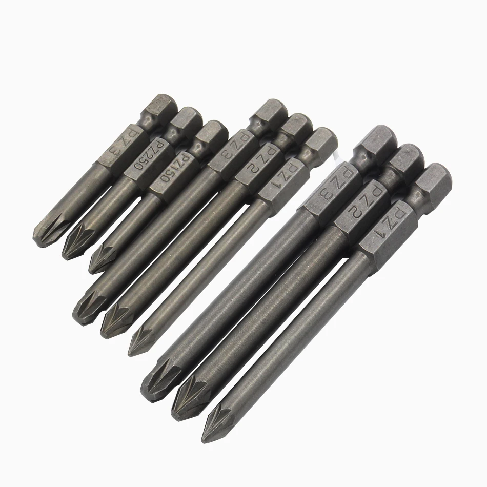 PZ1 PZ2 PZ3 Screwdriver Bit Magnetic Pozidriv Pozi Screwdriver Set 1/4\