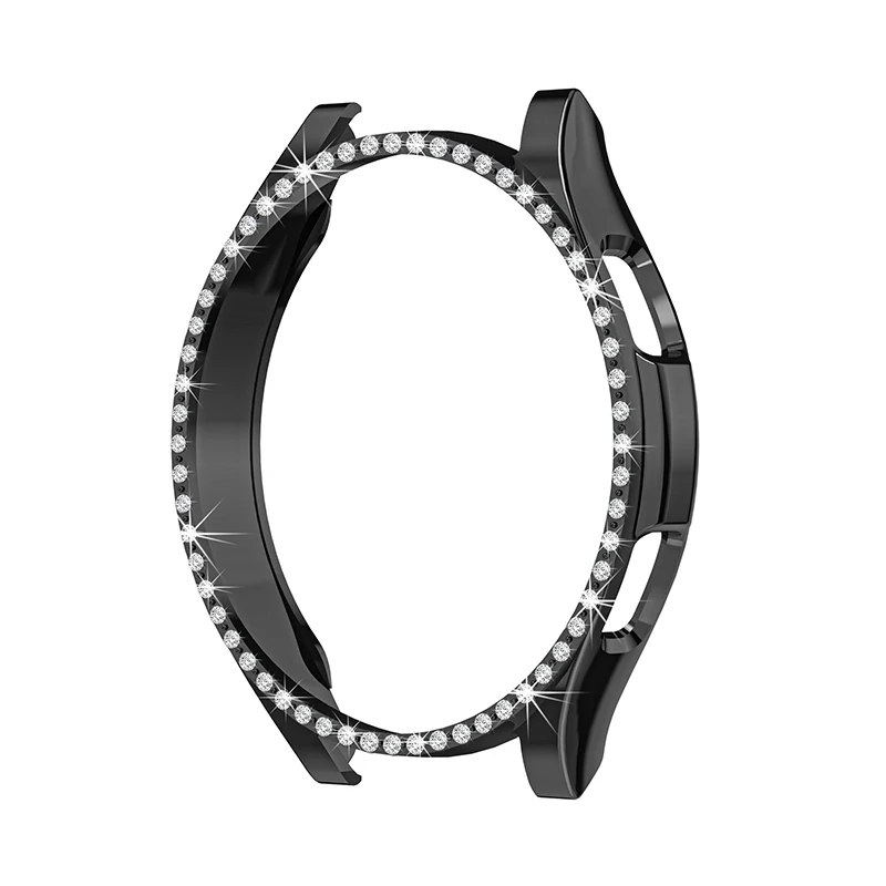 Caso de diamante para Samsung Galaxy Watch 4, Bumper Screen Protector Cover, Acessórios Clássicos, 42mm, 46mm, 40mm, 44mm