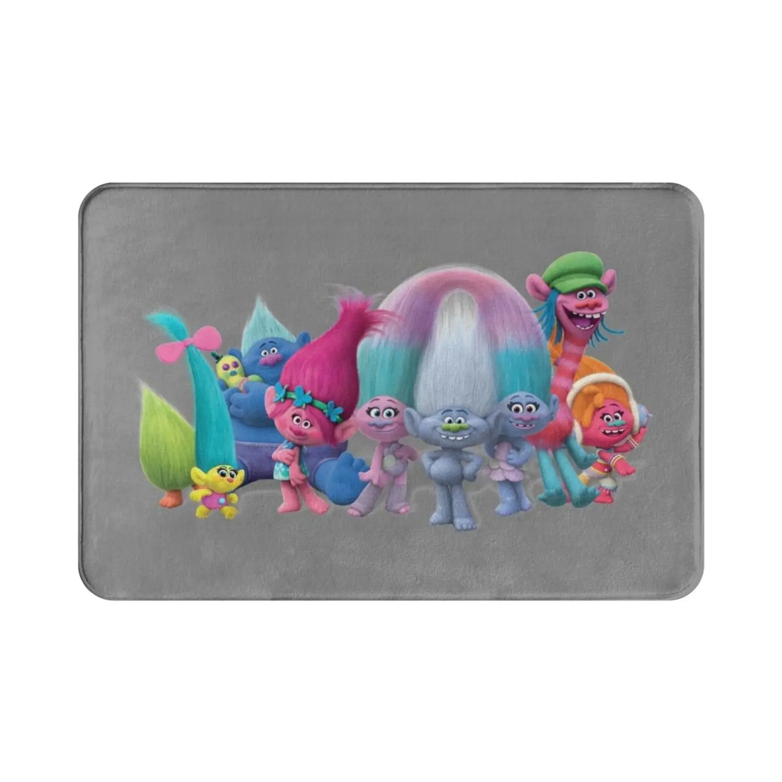 Trolls Group Carpet Mat Rug Cushion Soft Trolls Dolls Animated