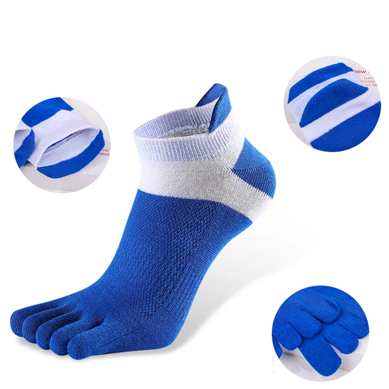 5Pairs / lot Summer Men Socks Cotton Five-finger Male short Socks High Quality