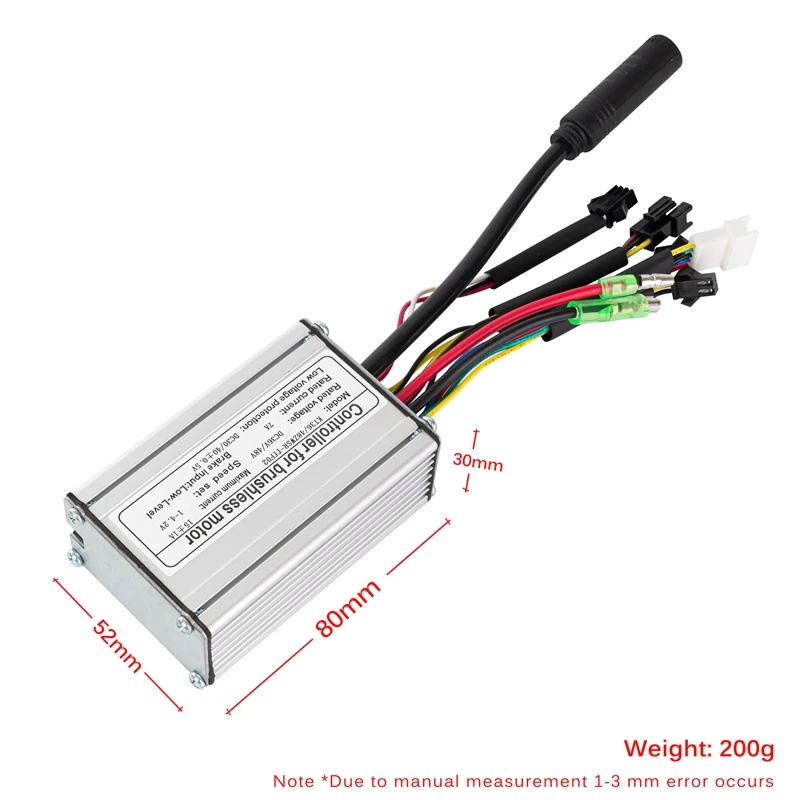 KT Controller Brushless 36V 48V bici elettrica 250W 350W sinusoidale Hall Sensor 15A 17A 6 Mosfet e-bike Scooter Controller Parts