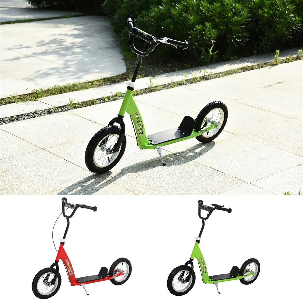 HOMCOM scooter for children over 5 years old with adjustable handlebar brakes anti-skid Pedal 117x52x80-85 cm