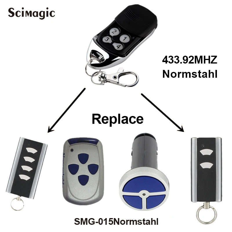 Normstahl Crawford EA433 2KM MICRO EA433 2KS RCU 433-2 N002800 Remote Control Garage Door Opener Rolling Code 3pcs